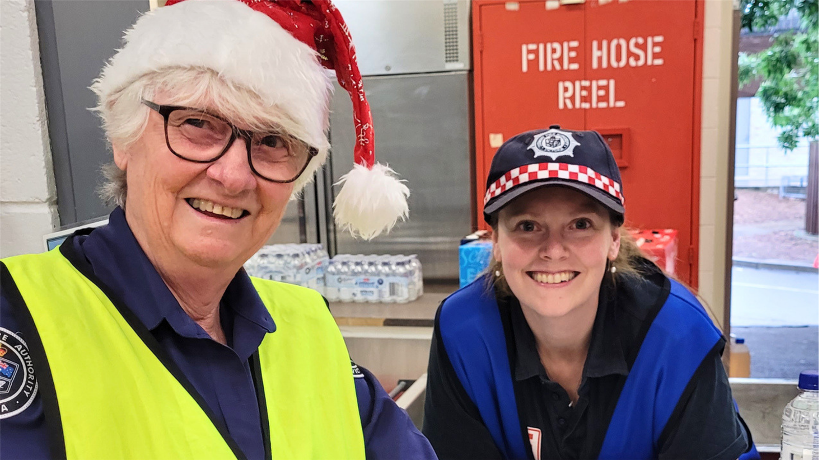 Brenda and Kim McMahon both volunteer with Wattle Glen Fire Brigade